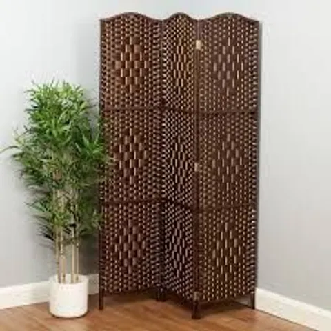 BOXED HARTLEYS DIRECT SOLID WEAVE 3 PANEL ROOM DIVIDER (1 BOX)