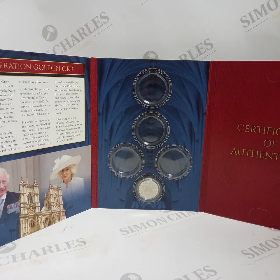 THE CORONATION OF HIS MAJESTY KING CHARLES III COLLECTABLE COIN BOOK