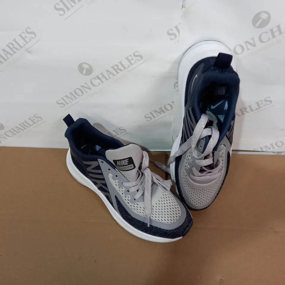 PAIR OF DESIGNER BLUE/GREY/WHITE TRAINERS SIZE 40