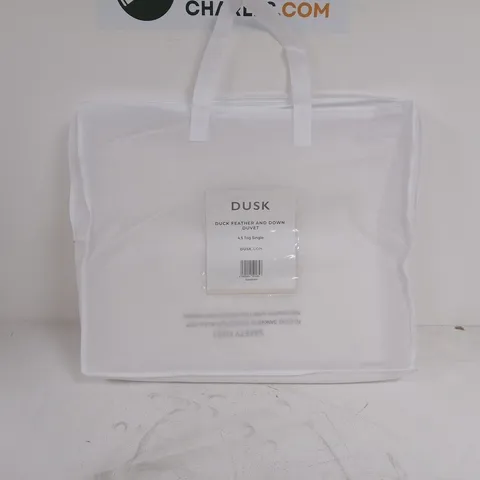 DUSK DUCK FEATHER AND DOWN DUVET - 4.5 TOG SINGLE