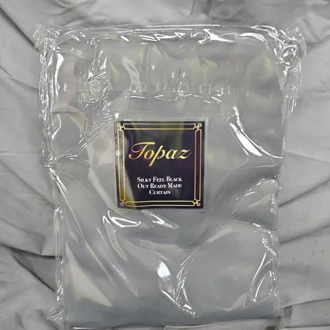 TOPAZ LUXE HOME COLLECTION SILKY FEEL BLACK OUT CURTAINS - 66 X 54" 