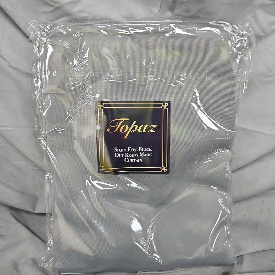 TOPAZ LUXE HOME COLLECTION SILKY FEEL BLACK OUT CURTAINS - 66 X 54"