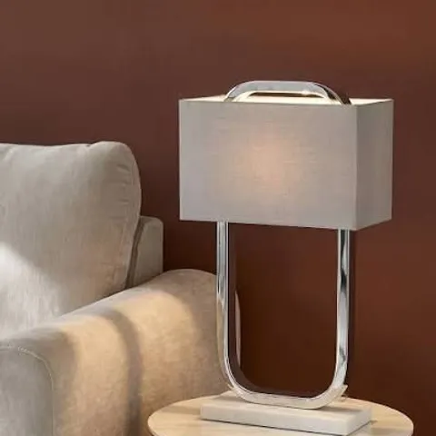 BOXED DANETTI SANZA CHROME TABLE LAMP (1 BOX)
