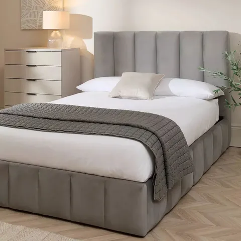 BOXED SANDINO END LIFT UP STORAGE DOUBLE BED (2 BOXES)