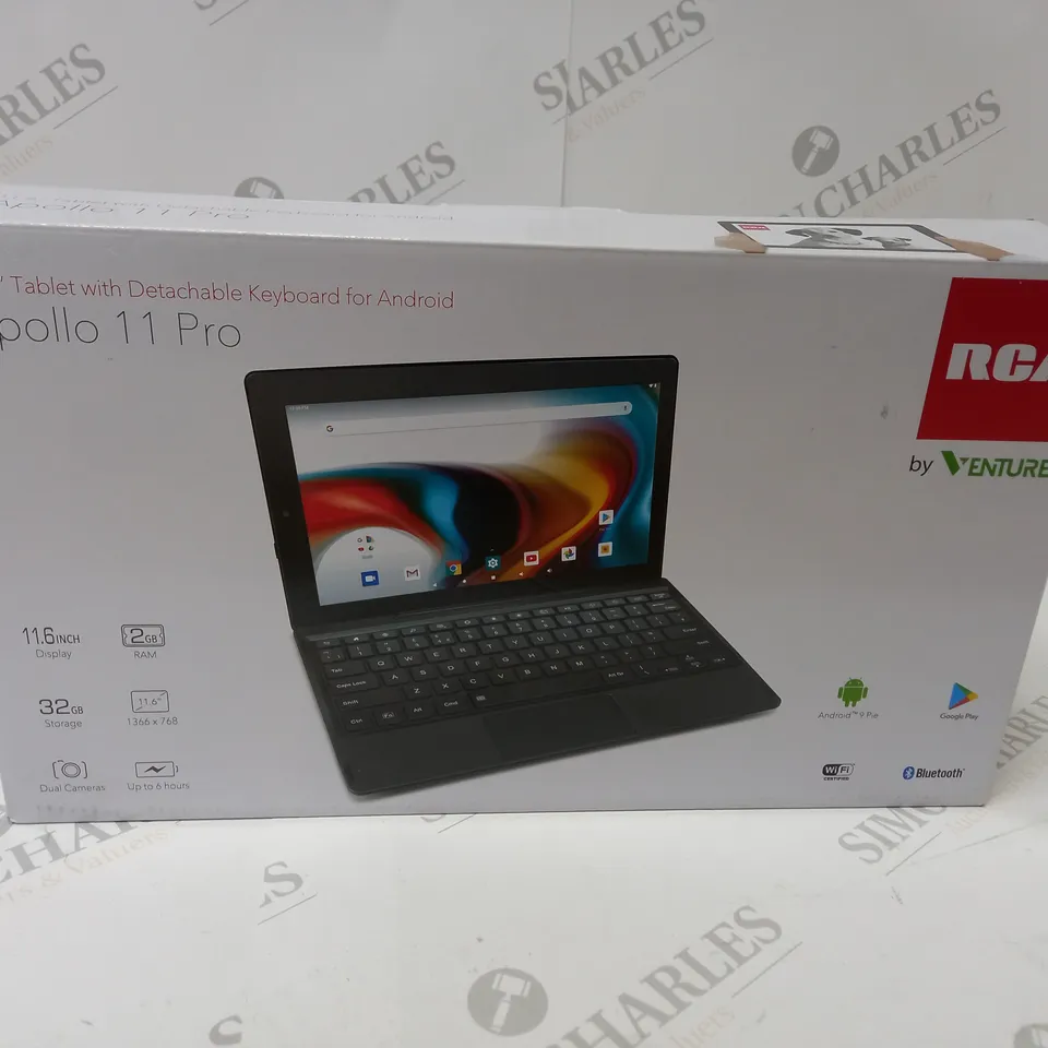 BRAND NEW BOXED VENTURER APOLLO 11 PRO 11.6” TABLET WITH DETACHABLE KEYBOARD- 32 GB