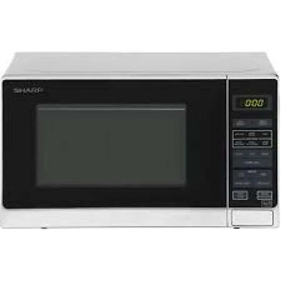 BAGGED SHARP R272SLM 20 LITRE SOLO MICROWAVE - SILVER
