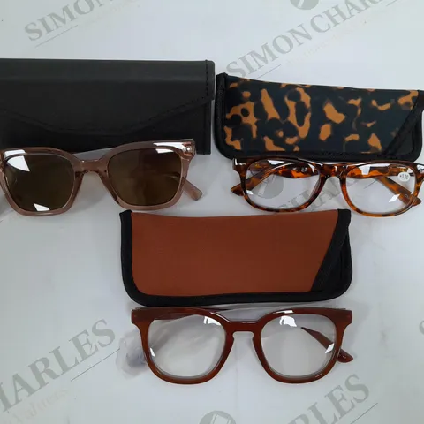 HUMMINGBIRD SUNGLASSES & READERS - GREY AND BROWN/RED