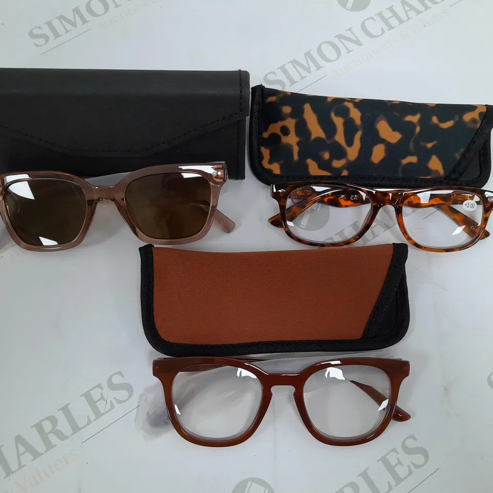HUMMINGBIRD SUNGLASSES & READERS - GREY AND BROWN/RED