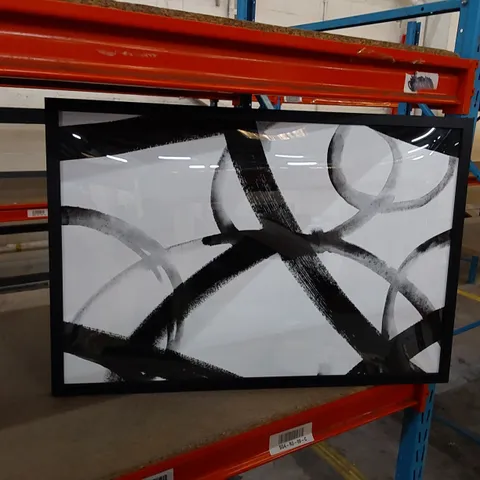 FRAMED ABSTRACT ART PIECE