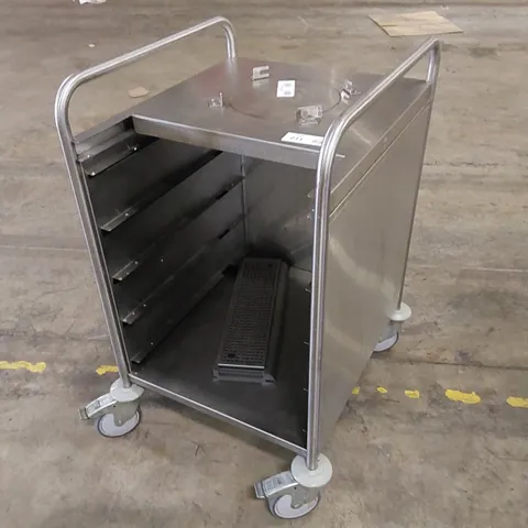 COMMERCIAL STAINLESS STEEL CATERING TROLLEY