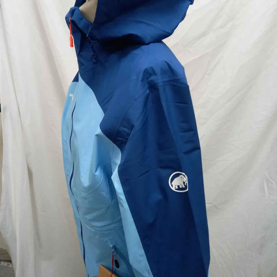 MAMMUT BLUE GORETEX HOODED WOMANS JACKET 