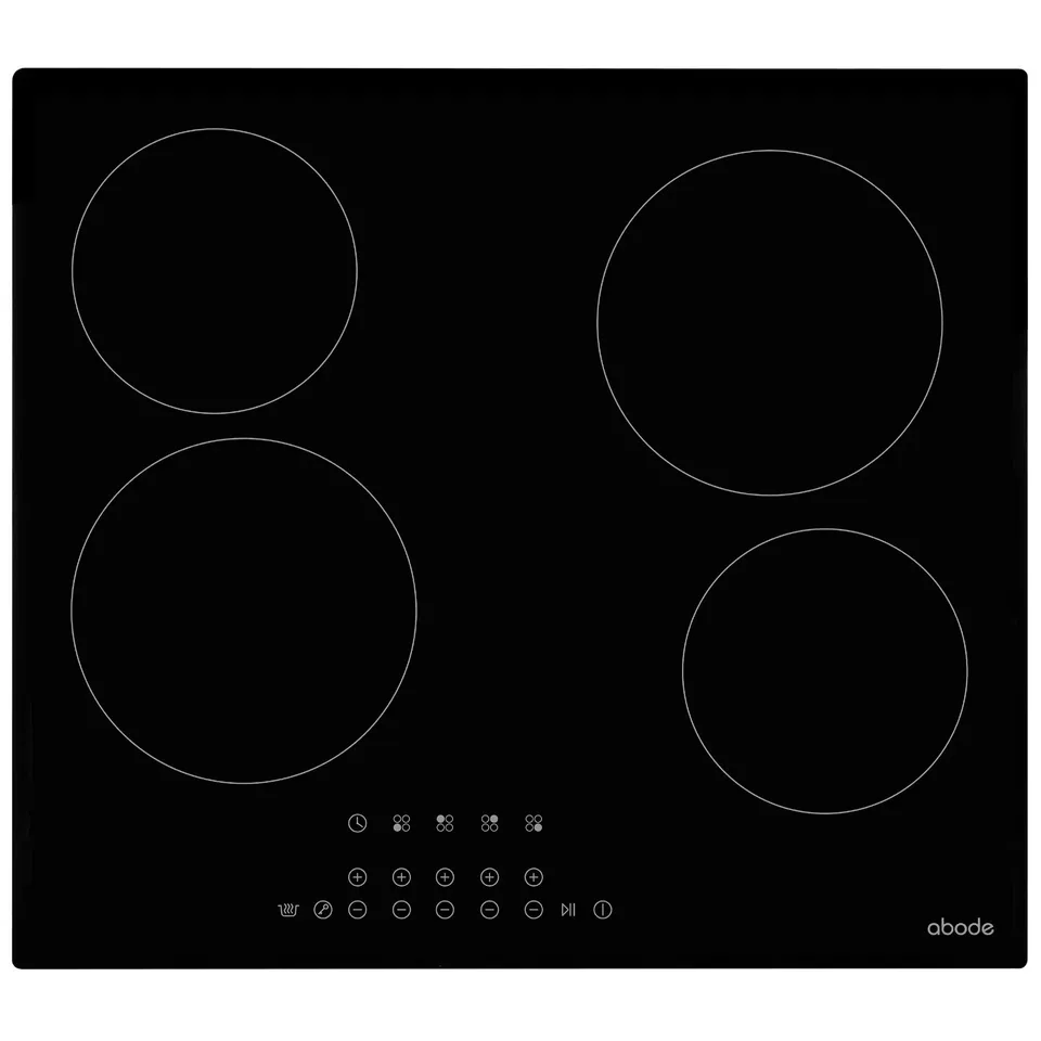 BOXED ABODE A60EH301B 60CM 4 ZONE ELECTRIC HOB