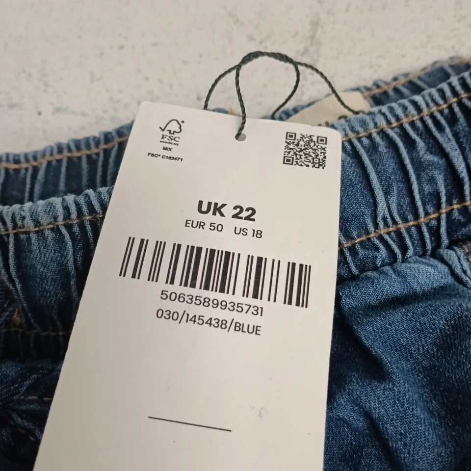 YOURS DENIM SHORT – WOMEN'S DENIM SHORTS, UK 22 (EUR 50, US 18)