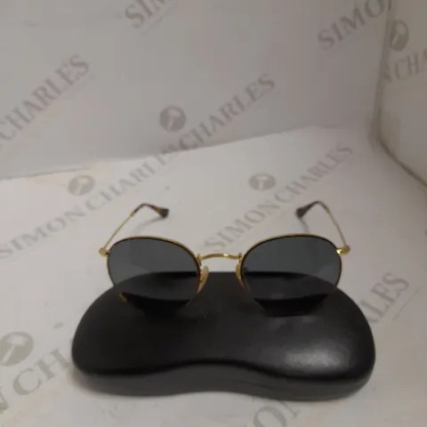 RAY-BAN ROUND METAL HAVANA/GOLD FRAMED PRESCRIPTION SUNGLASSES 
