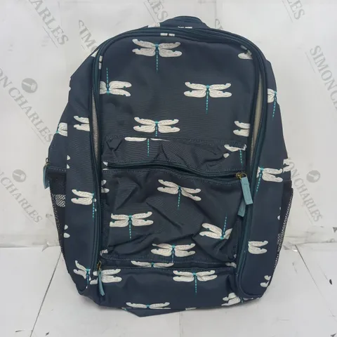 SOPHIE ALLPORT PICNIC RUCKSACK IN NAVY DRAGONFLY