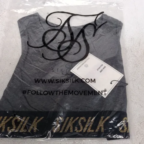 SIKSILK REDUX BRALETTE – GREY MARL SIZE 10