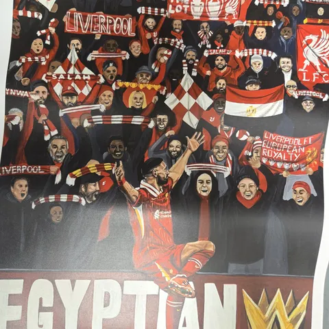 MO SALAH GOAL CELEBRATION ART PRINT SIGNED BY ARTIST