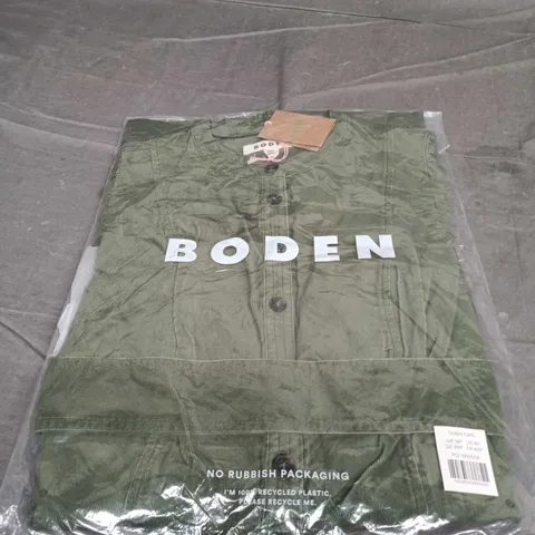 BODEN OLIVE GREEN JACKET WITH LOGO – UK 12P (PETITE)