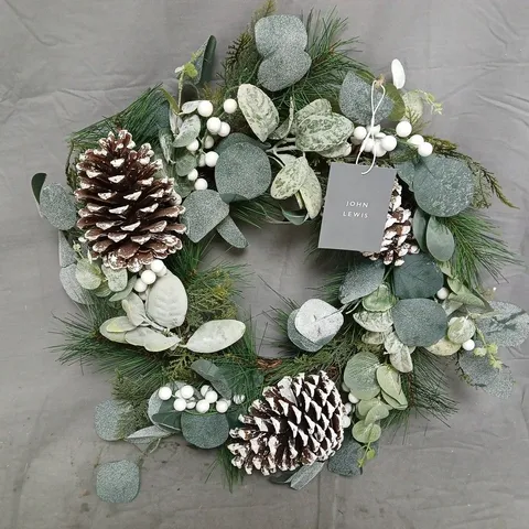 JOHN LEWIS PINECONE WREATH