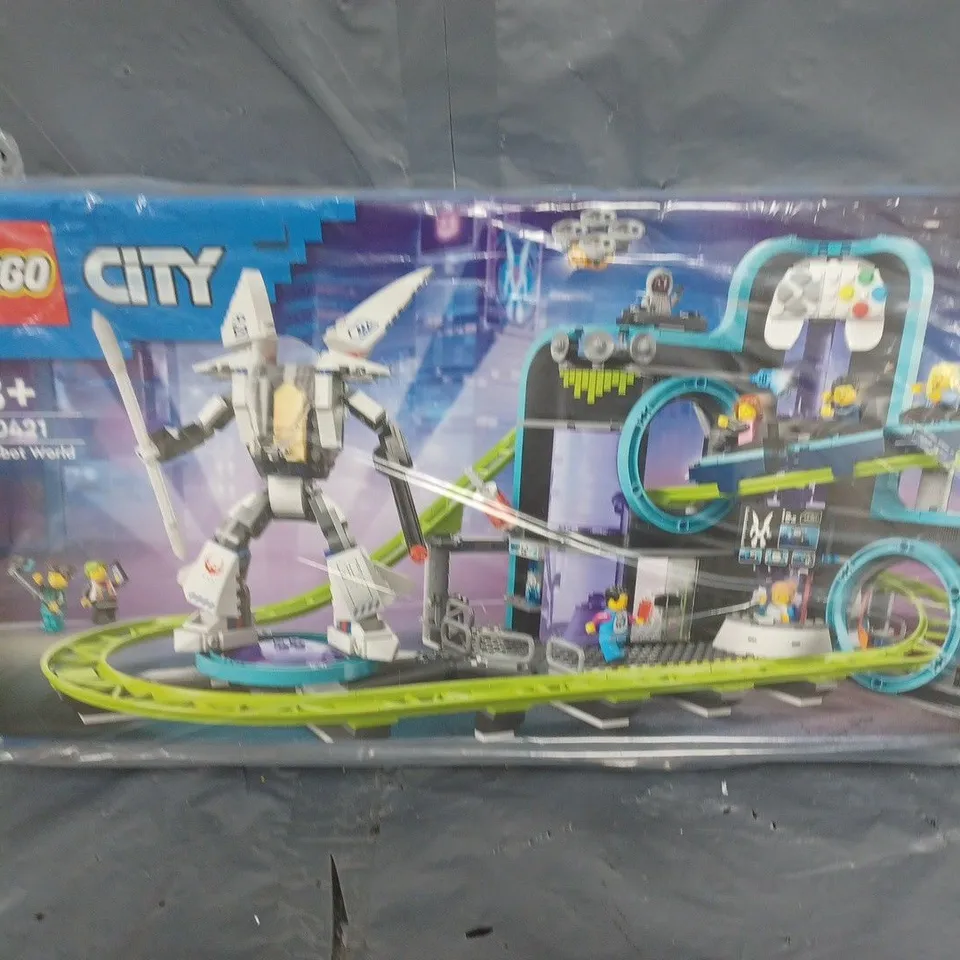 LEGO CITY ROBOT WORLD ROLLER-COASTER PARK TOY 60421 RRP £89.99