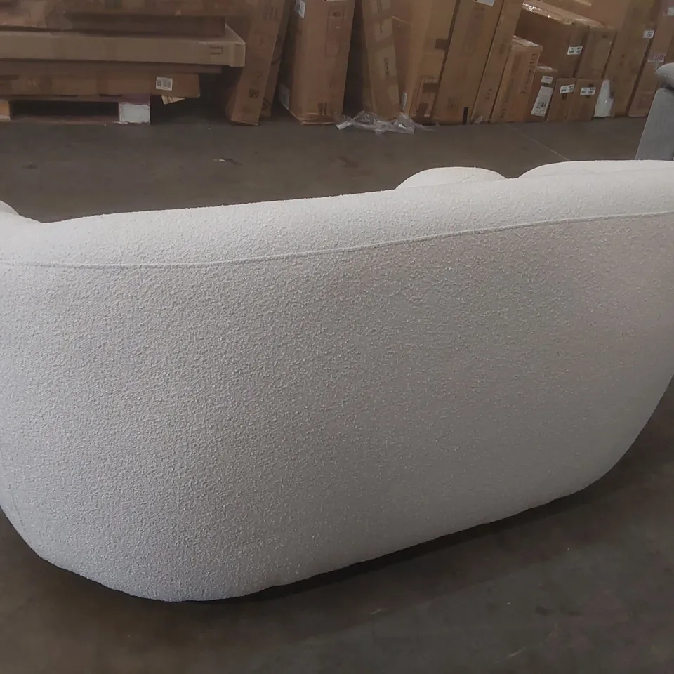 ROUNDI 2 SEATER BOUCLE SOFA - CREAM WHITE