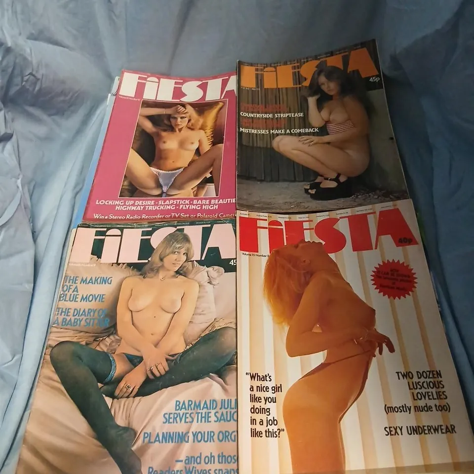 ADULT MAGAZINES BUNDLE – VINTAGE NUDE TITLES (FIESTA, MAYFAIR, PENTHOUSE, NEW DIRECTION, AND MORE)