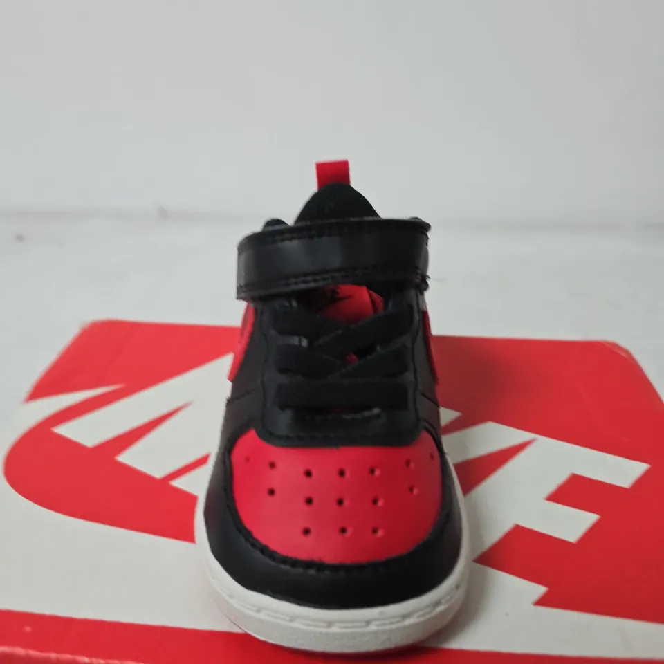 NIKE KIDS' SNEAKERS – BLACK & RED - SIZE 2.5