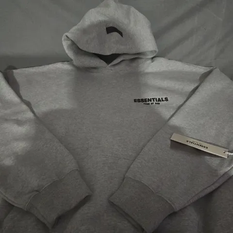 ESSENTIALS FEAR OF GOD HOODIE – GREY - SIZE M