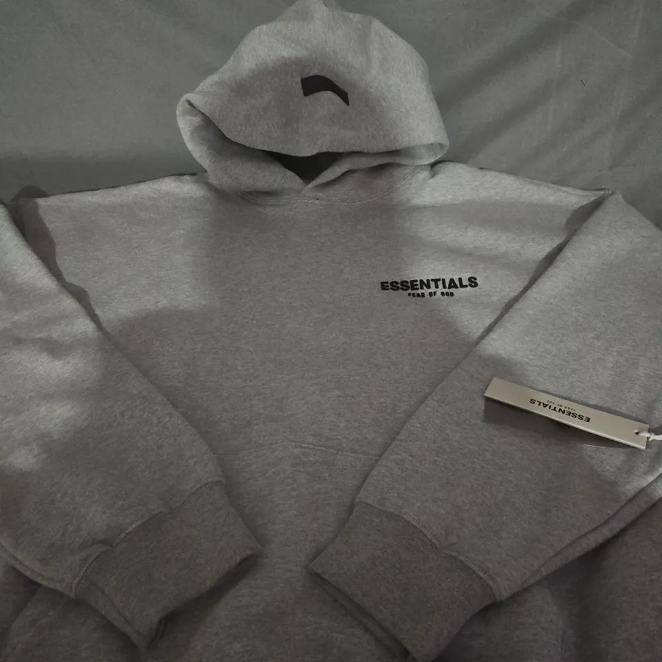 ESSENTIALS FEAR OF GOD HOODIE – GREY - SIZE M
