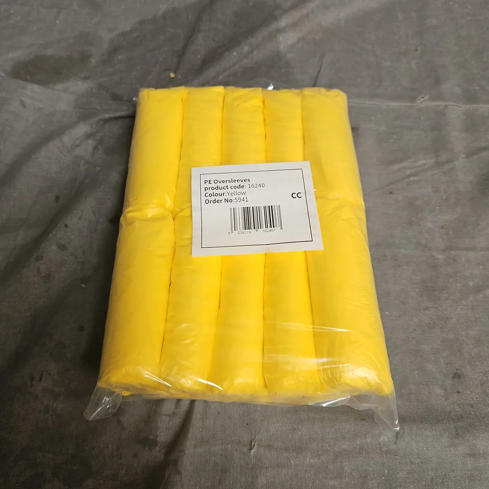 BOX OF 10 PACKS PE OVERSLEEVES IN YELLOW