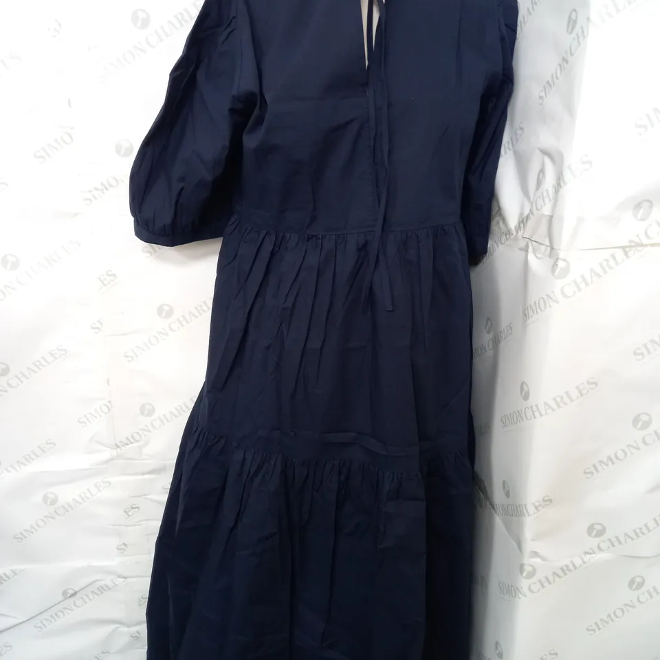 NOBODYS CHILD ROCHELLE MIDI DRESS IN NAVY - UK 12 