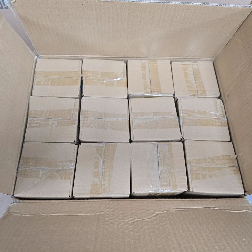 GISELA GRAHAM - CLEAR BOTTLE GLASS VASE - BOX OF APPROXIMATELY 12PCS 