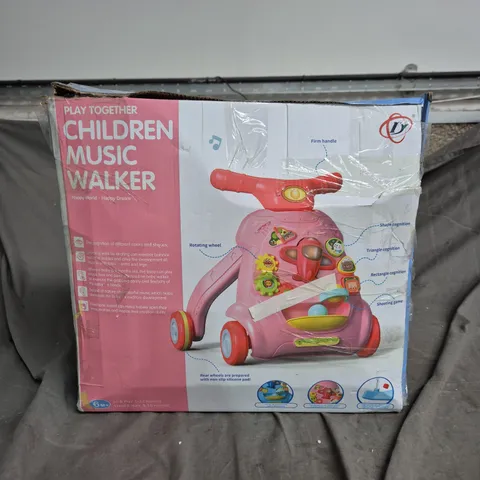 PLAY TOGETHER CHILDREN'S MUSIC WALKER – PINK, BOXED