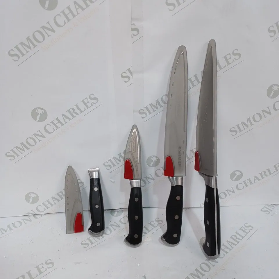 SABATIER 4 PIECE SET EDGEKEEPER SELF SHARPENING KNIVES