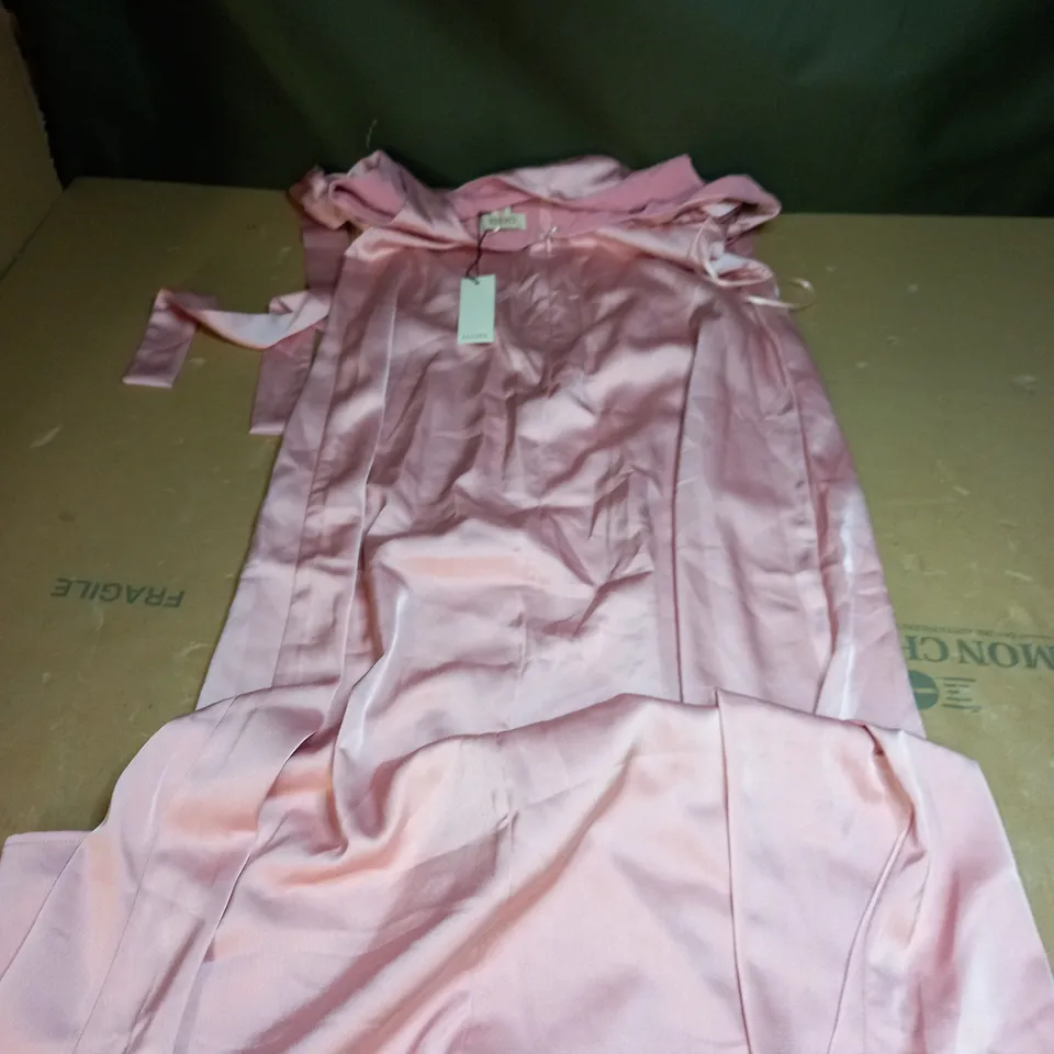 OASIS SATIN TIE SHOULDER MIDI DRESS SIZE 10
