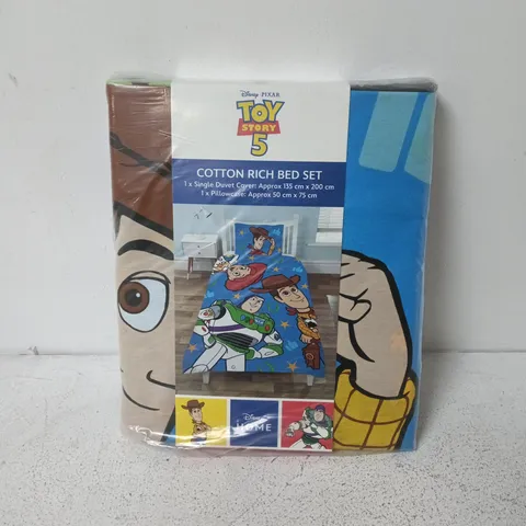 DISNEY TOY STORY 5 COTTON RICH BED SET - SINGLE