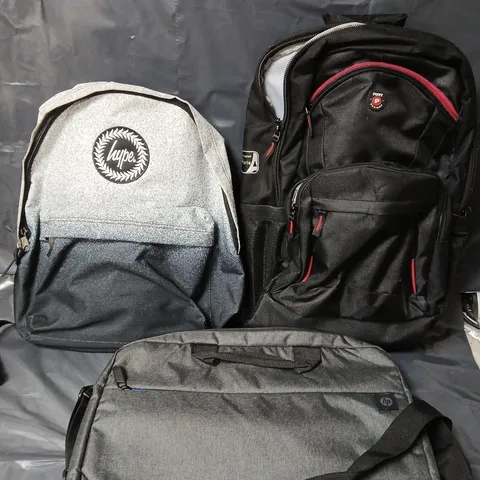 BOX OF APPROXIMATELY 4 ASSORTED BACKPACK TO INCLUDE - PORT , HYPE, HP