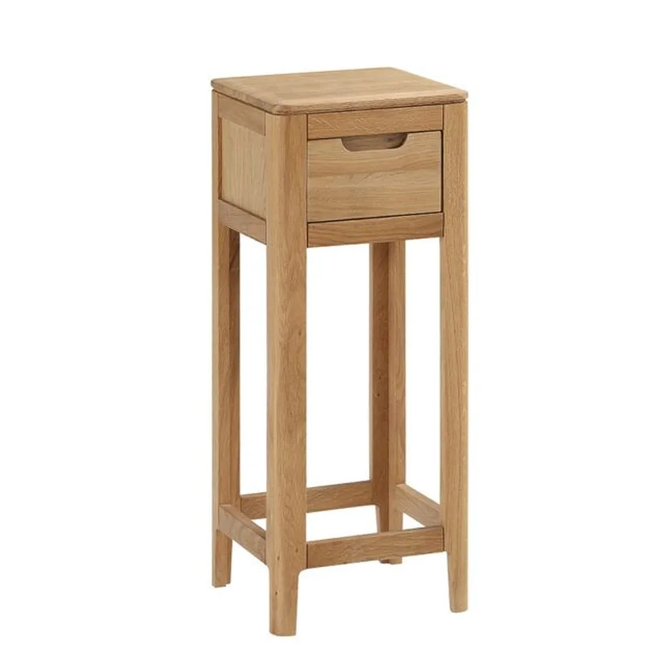 BOXED DUNMORE OAK TELEPHONE STAND