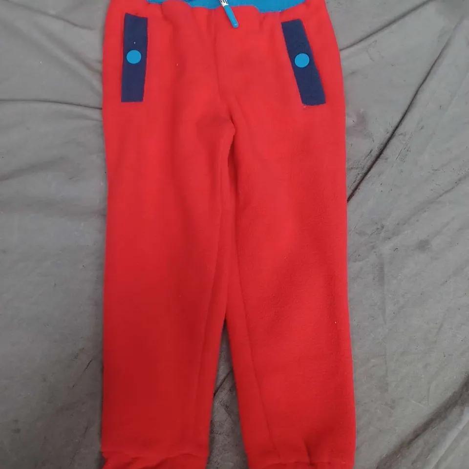 MINI BODEN FLEECE JOGGERS IN RED/BLUE - 2-3Y