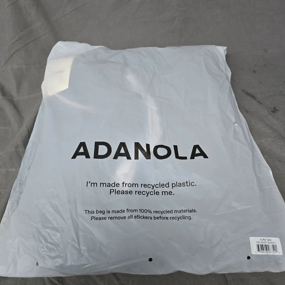ADANOLA PUFFER GILET – BLACK – SIZE L