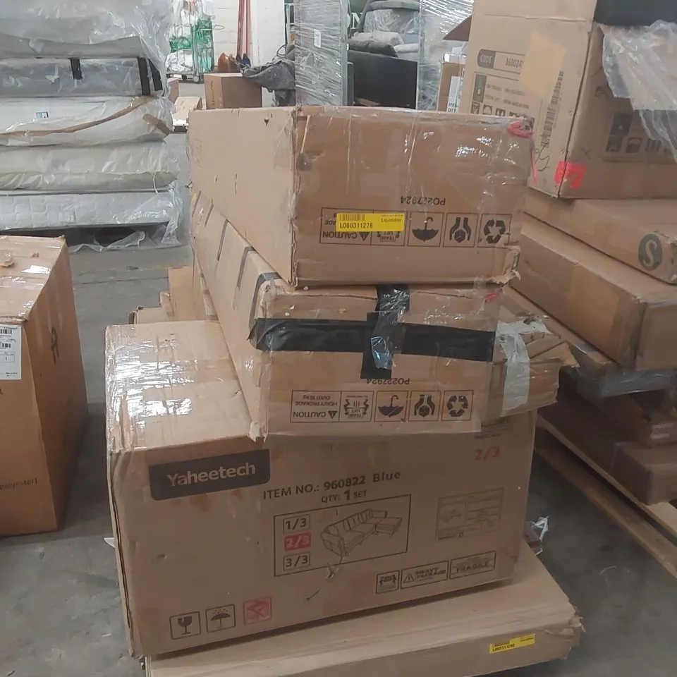 PALLET CONTAINING A LARGE QUANTITY OF ASSORTED FURNITURE PARTS