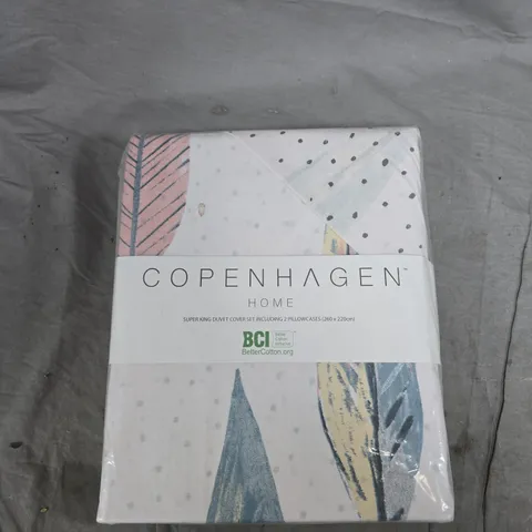 COPENHAGEN HOME SUPER KING DUVET COVER SET – 260 X 220 CM, INCLUDES 2 PILLOWCASES