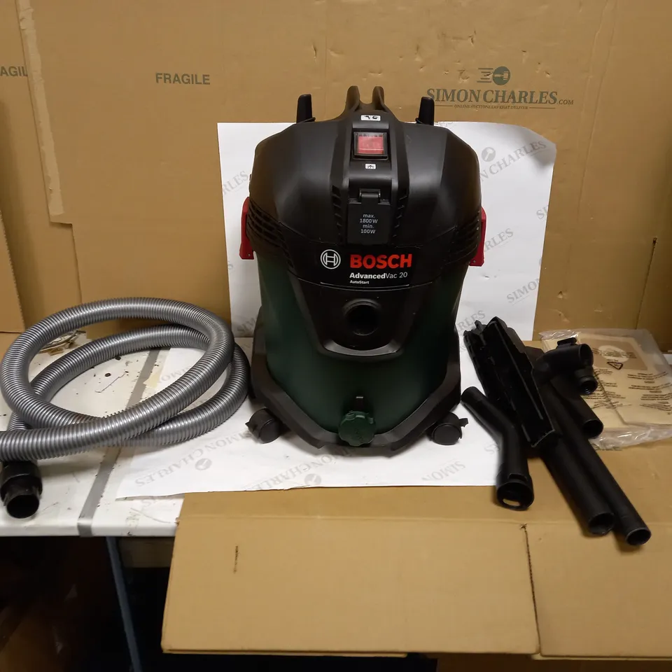 BOSCH ADVANCEDVAC 20 WET AND DRY VACUUM CLEANER