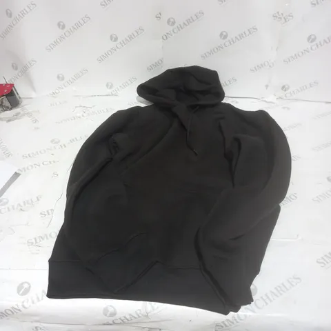 DESIGNER BLACK HOODED JUMPER SIZE L