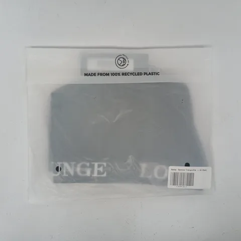 BAGGED LOUNGE BAMBOO TRIANGLE BRA IN BLACK SIZE MEDIUM