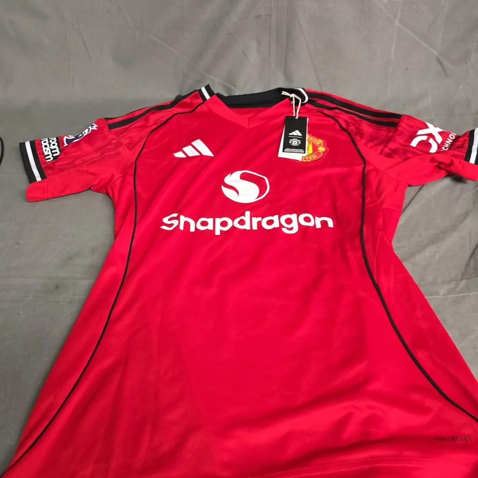 MAN UTD 25/25 HOME JERSEY SIZE M - WOMEN'S 
