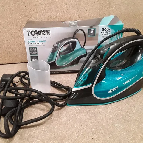 BOXED TOWER T22026TL 3100W ONE TEMP STEAM IRON WITH VARIABLE CONTROLS