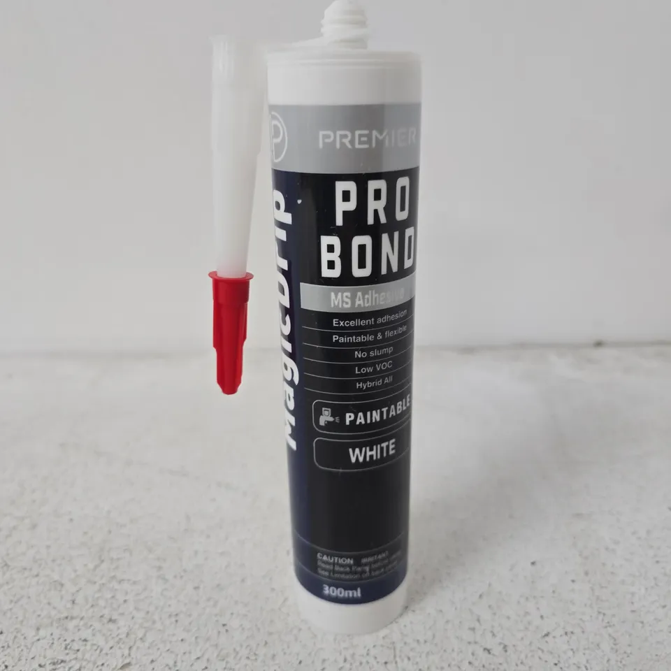 APPROXIMATELY 12 PREMIER MAGICDRIP PRO BOND MS ADHESIVE WHITE (300ML)