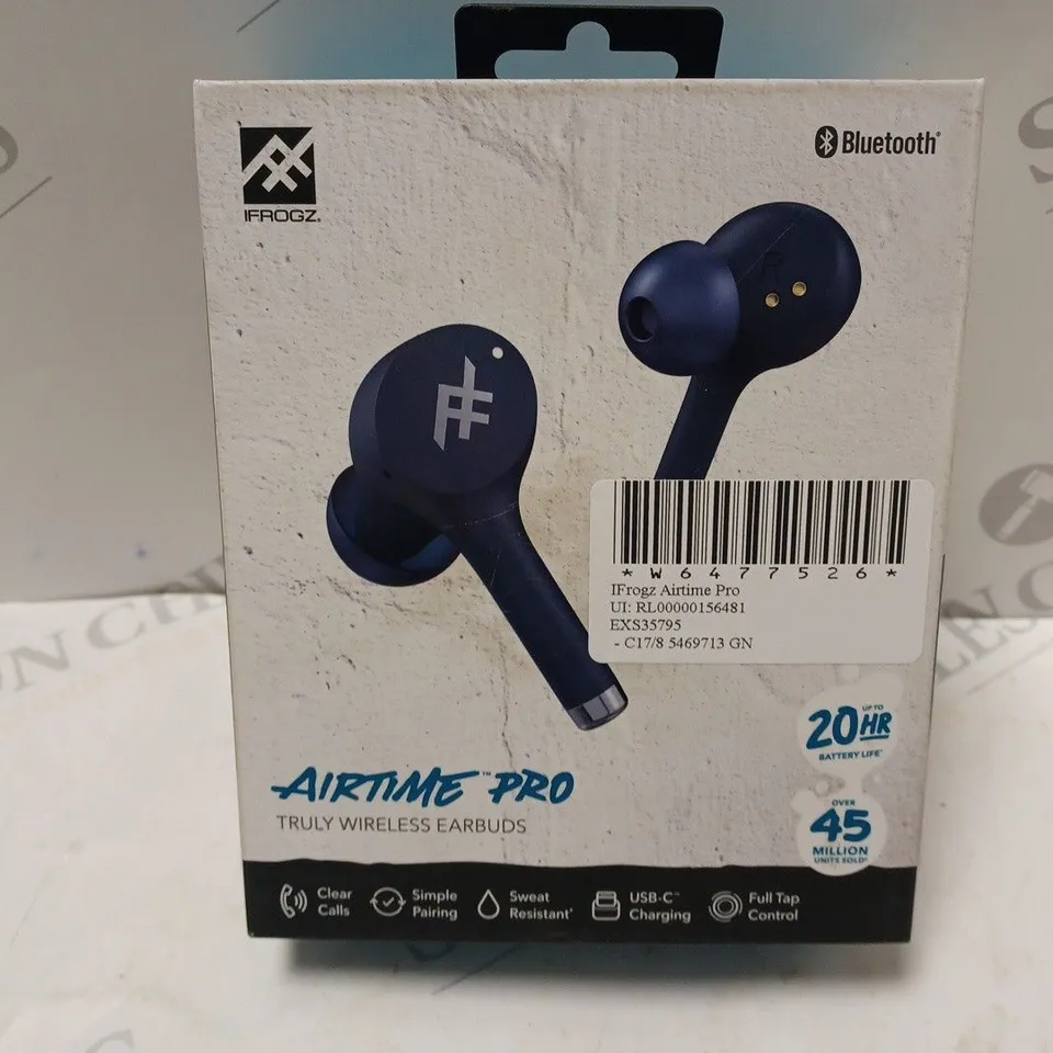 BOXED IFROGZ: AIRTIME PRO EARBUDS