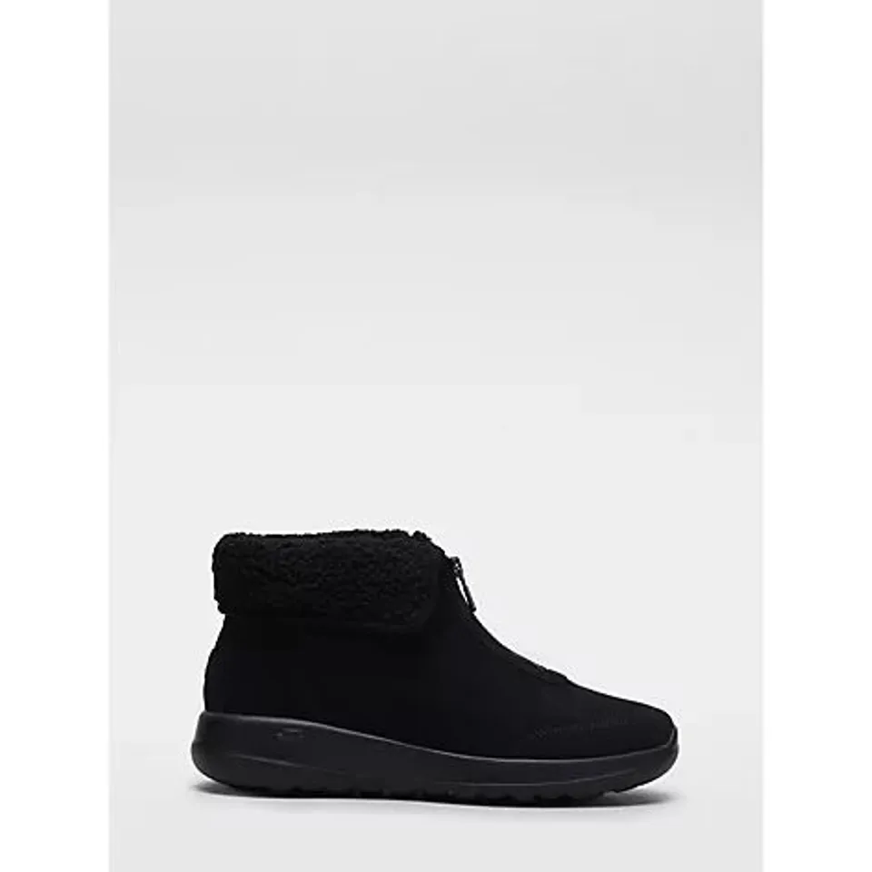 SKECHERS ON-THE-GO JOY ZIP BOOT- BLACK SIZE 6.5